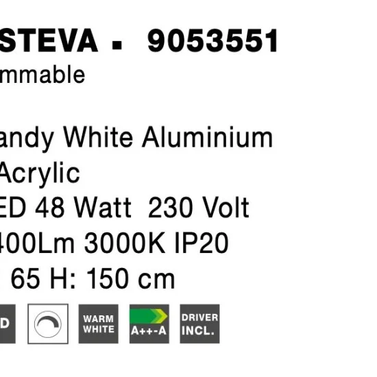 Rippvalgusti Esteva 9053551 - Valgustus Luminance'ilt