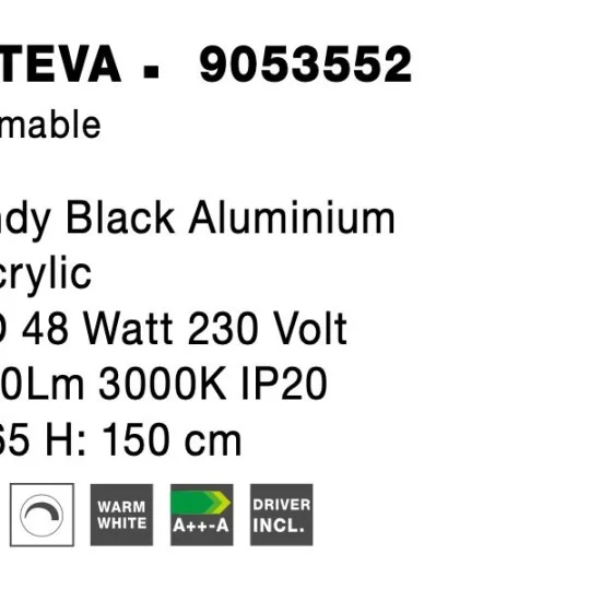 Rippvalgusti Esteva 9053552 - Valgustus Luminance'ilt
