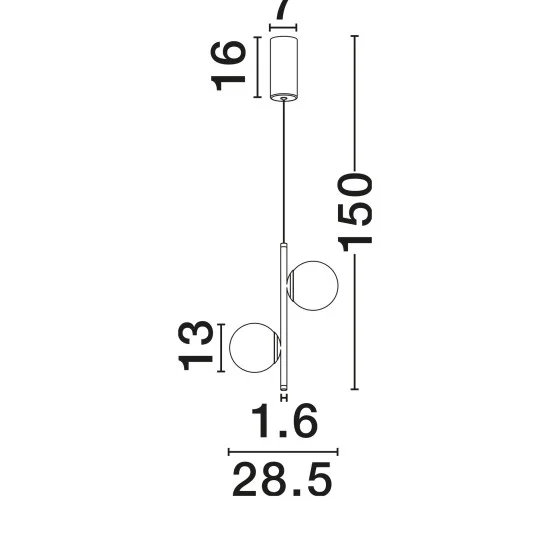 Rippvalgusti Nuvole 9061436 - Valgustus Luminance'ilt