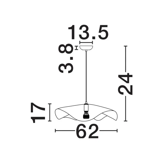 Rippvalgusti Wabi 9070620 - Valgustus Luminance'ilt