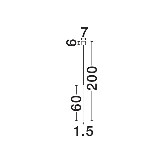 Rippvalgusti Elettra 9088103 - Valgustus Luminance'ilt