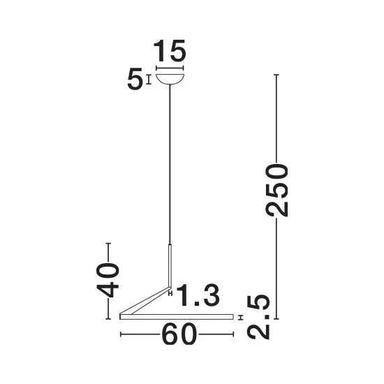 Rippvalgusti Tilia 9088138 - Valgustus Luminance'ilt