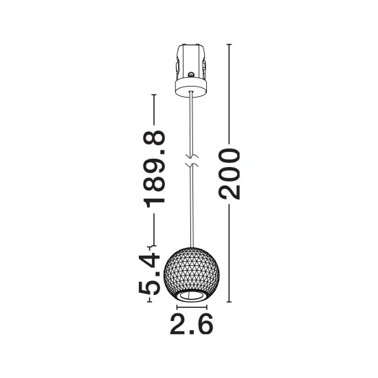 Rippvalgusti Notic 9088183 - Valgustus Luminance'ilt