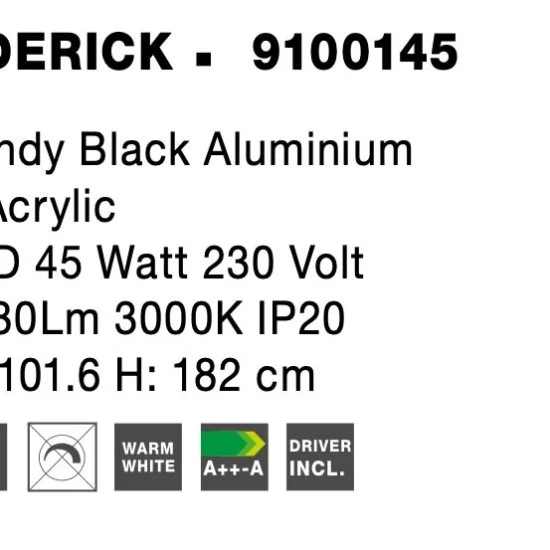 Rippvalgusti Oderick 9100145 - Valgustus Luminance'ilt