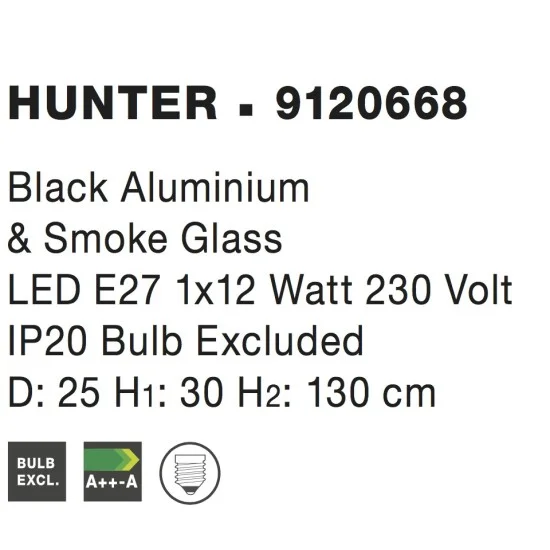 Rippvalgusti Hunter 9120668 - Valgustus Luminance'ilt