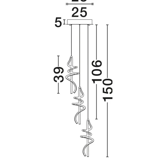 Rippvalgusti Soline 9124103 - Valgustus Luminance'ilt