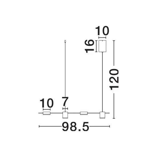 Rippvalgusti Riaz 9130652 - Valgustus Luminance'ilt