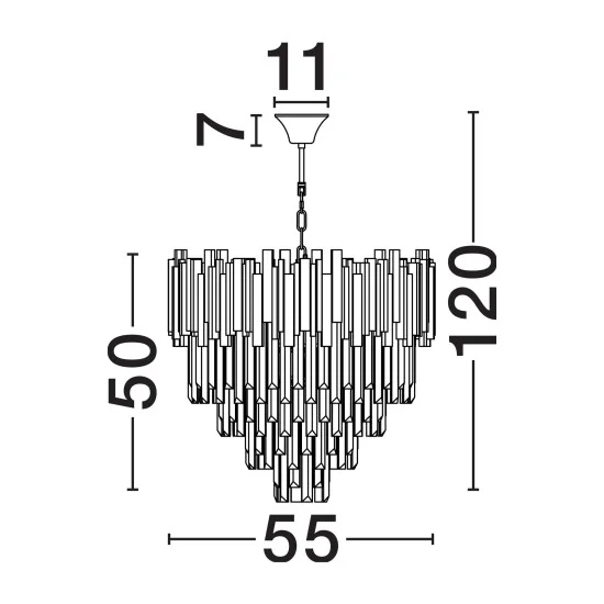 Rippvalgusti Grane 9181200 - Valgustus Luminance'ilt