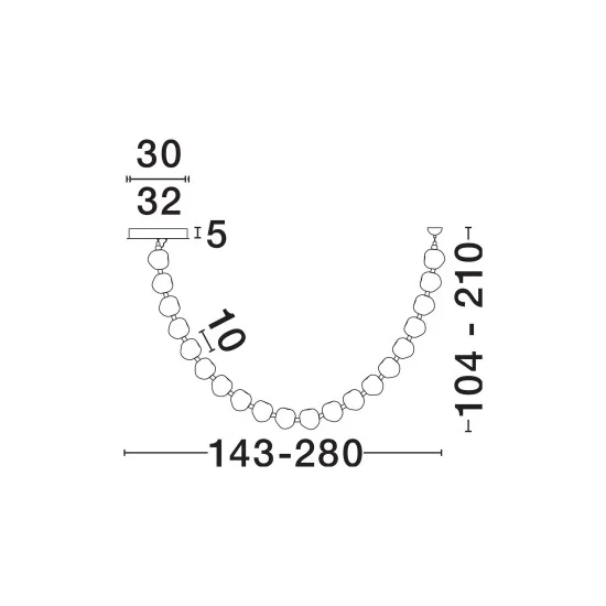 Rippvalgusti Ifos 9186812 - Valgustus Luminance'ilt