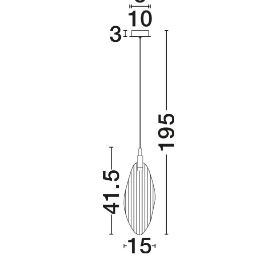 Rippvalgusti Seriq 9187004 - Valgustus Luminance'ilt