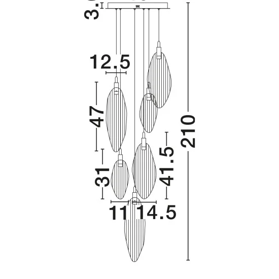 Pendant light Seriq 9187005 - Lighting by Luminance