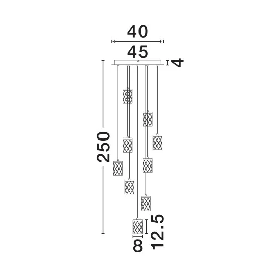 Rippvalgusti Phos 9190203 - Valgustus Luminance'ilt