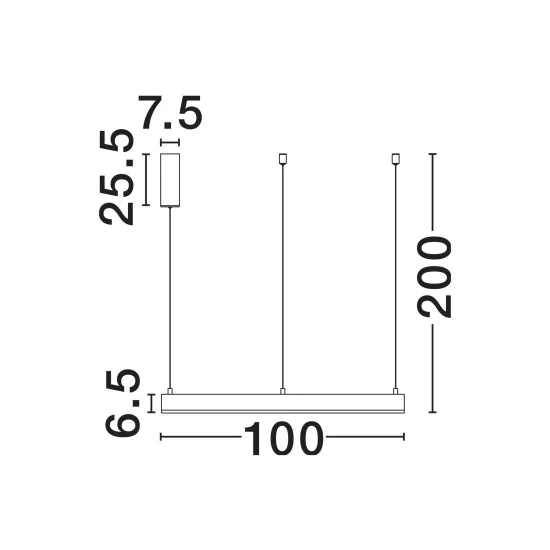 Rippvalgusti Motif 9190655 - Valgustus Luminance'ilt