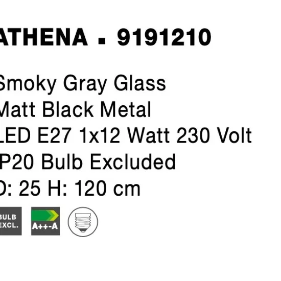 Rippvalgusti Athena 9191210 - Valgustus Luminance'ilt