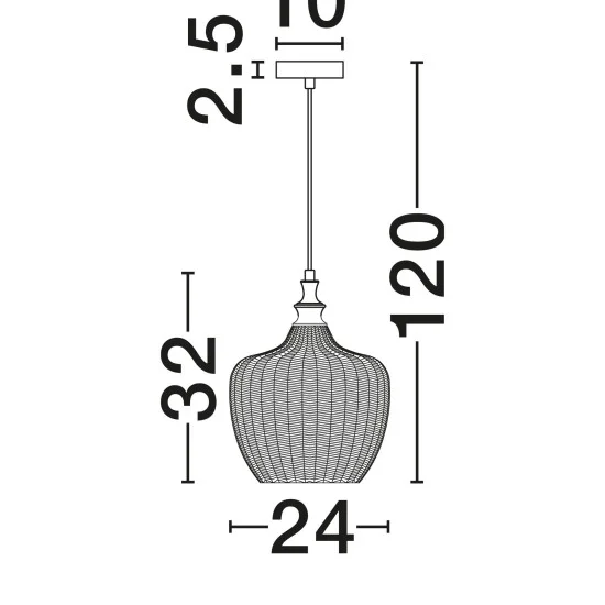 Rippvalgusti Loni 9191241 - Valgustus Luminance'ilt