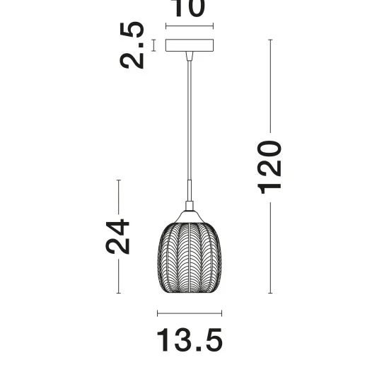 Rippvalgusti Vario 9191541 - Valgustus Luminance'ilt