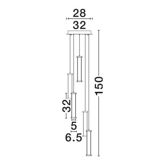 Rippvalgusti Pheme 9214139 - Valgustus Luminance'ilt