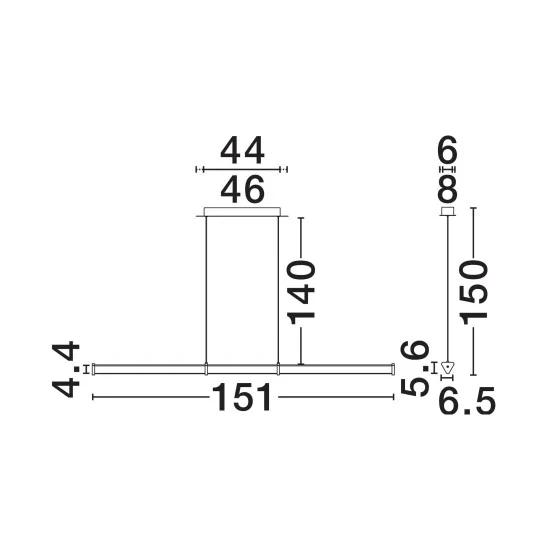 Rippvalgusti Pheme 9214143 - Valgustus Luminance'ilt