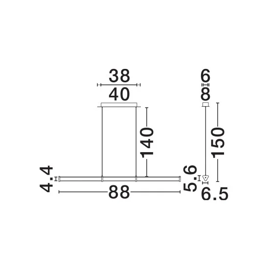 Rippvalgusti Pheme 9214144 - Valgustus Luminance'ilt