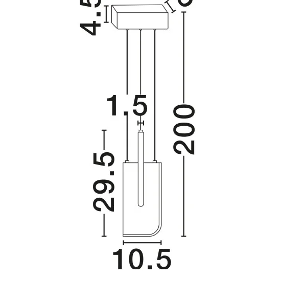 Rippvalgusti Totem 9214206 - Valgustus Luminance'ilt