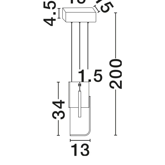 Rippvalgusti Totem 9214209 - Valgustus Luminance'ilt