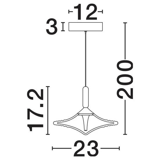 Rippvalgusti Diaz 9214268 - Valgustus Luminance'ilt