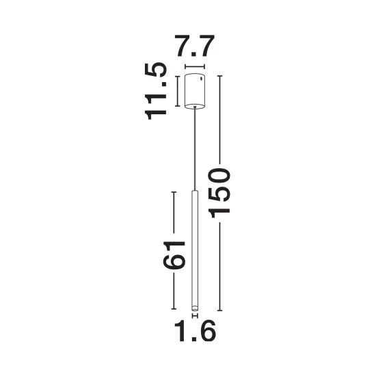 Rippvalgusti Stilvi 9232151 - Valgustus Luminance'ilt