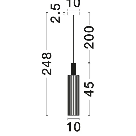Rippvalgusti Zoella 9236211 - Valgustus Luminance'ilt