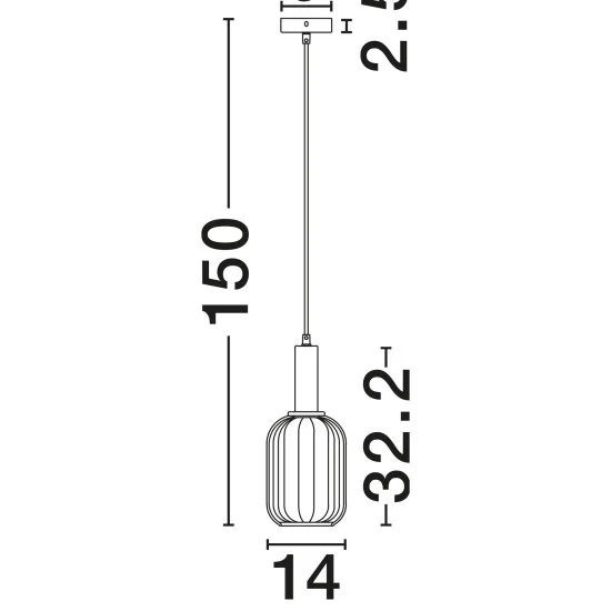 Rippvalgusti Maho 9236313 - Valgustus Luminance'ilt