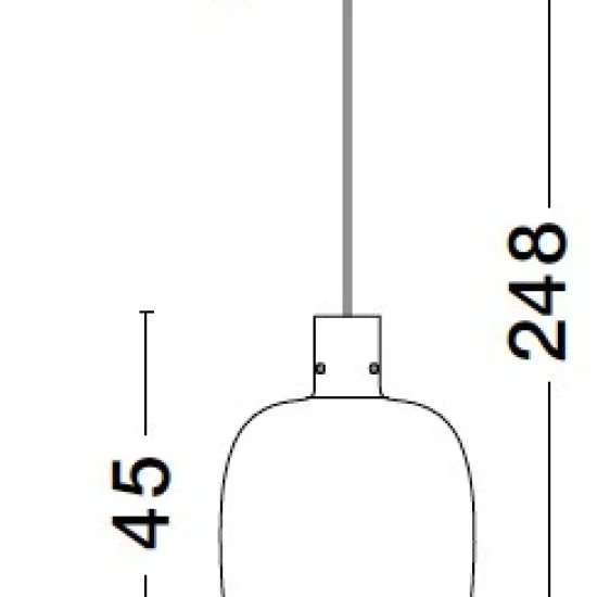 Rippvalgusti Cinzia 9236500 - Valgustus Luminance'ilt