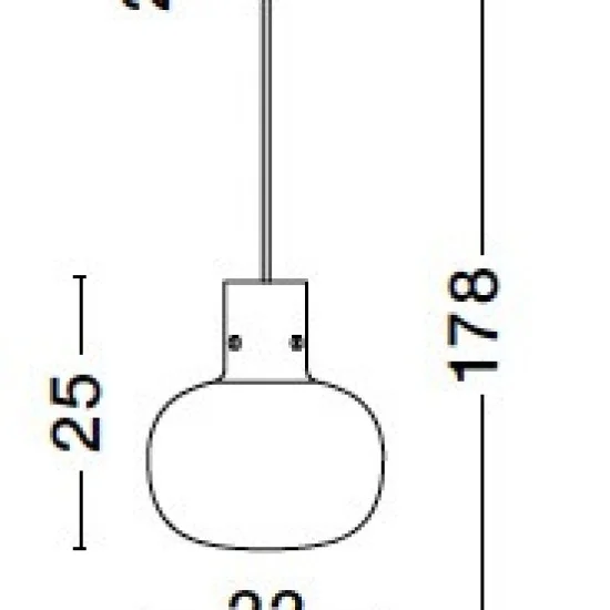 Rippvalgusti Cinzia 9236650 - Valgustus Luminance'ilt