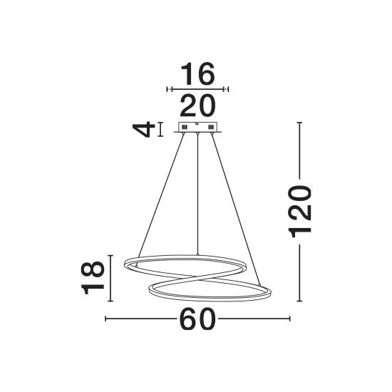 Rippvalgusti Girish 9248109 - Valgustus Luminance'ilt