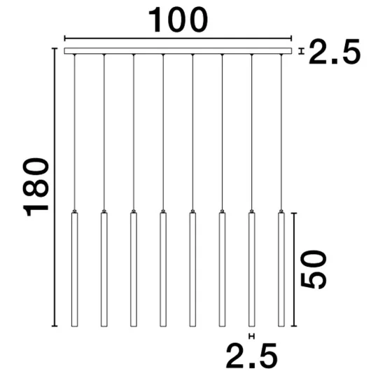 Rippvalgusti Trimle 9287930 - Valgustus Luminance'ilt