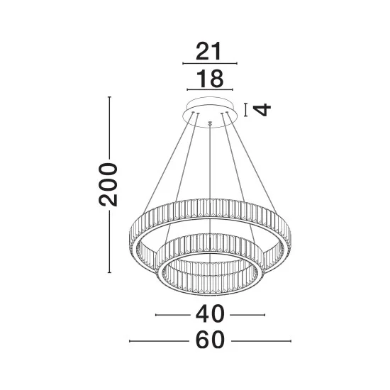 Rippvalgusti Aurelia 9333068 - Valgustus Luminance'ilt