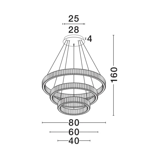 Rippvalgusti Aurelia 9333069 - Valgustus Luminance'ilt