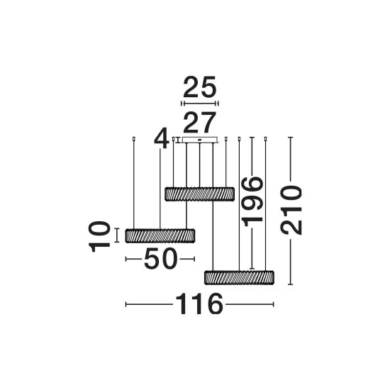 Rippvalgusti Arietta 9333082 - Valgustus Luminance'ilt