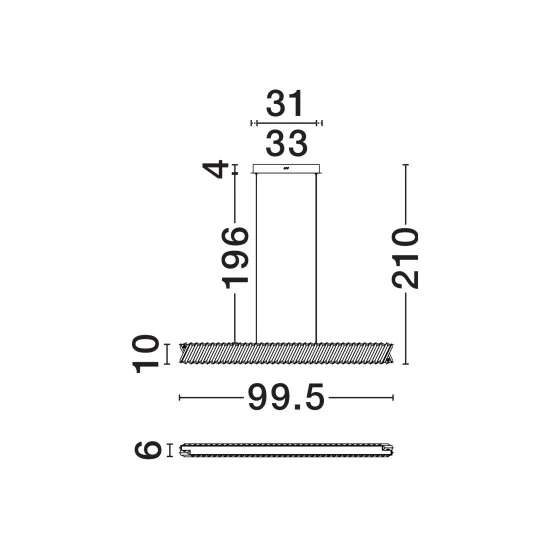 Rippvalgusti Arietta 9333084 - Valgustus Luminance'ilt