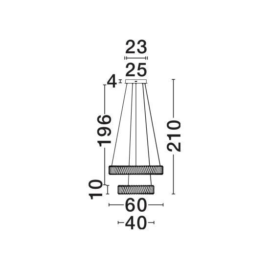 Rippvalgusti Arietta 9333089 - Valgustus Luminance'ilt