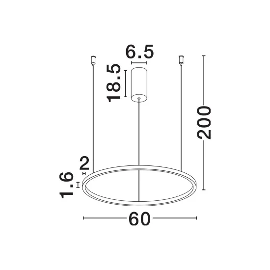 Rippvalgusti Tarquin 9345603 - Valgustus Luminance'ilt