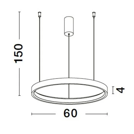 Rippvalgusti Perrine 9345617 - Valgustus Luminance'ilt
