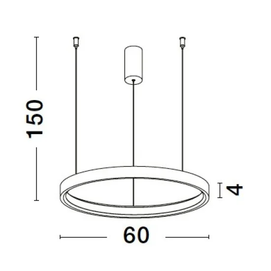Rippvalgusti Perrine 9345618 - Valgustus Luminance'ilt