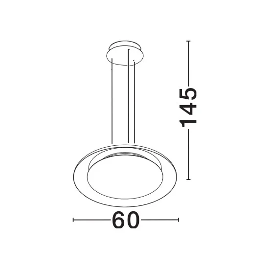 Rippvalgusti Epos 9345711 - Valgustus Luminance'ilt