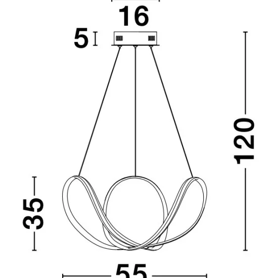 Rippvalgusti Apus 9348053 - Valgustus Luminance'ilt