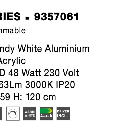 Rippvalgusti Aries 9357061 - Valgustus Luminance'ilt