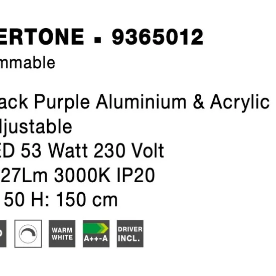 Rippvalgusti Pertone 9365012 - Valgustus Luminance'ilt