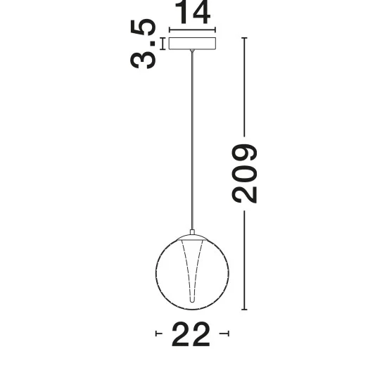 Rippvalgusti Galeo 9416940 - Valgustus Luminance'ilt
