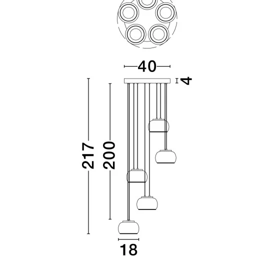 Rippvalgusti Bios 9416956 - Valgustus Luminance'ilt