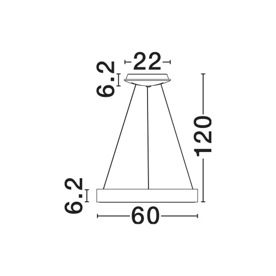 Rippvalgusti Rando 9453043 - Valgustus Luminance'ilt