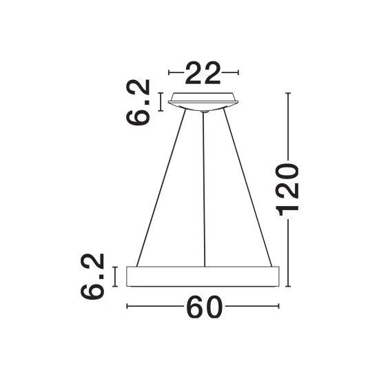 Rippvalgusti Rando 9453450 - Valgustus Luminance'ilt