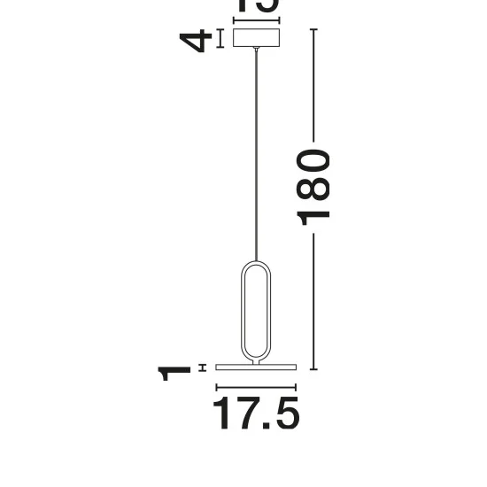 Rippvalgusti Gea 9501208 - Valgustus Luminance'ilt